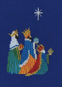 Bothy Threads NXXeb`hJLbg uChristmas Card - Three Kingsv CDX12 (Ol̉) {V[XbY yCO/[40`80xz
