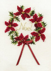 Bothy Threads NXXeb`hJLbg uChristmas Card - Wreathv CDX27 ([X) {V[XbY yCO/[40`80xz