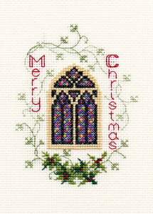 Bothy Threads NXXeb`hJLbg uChristmas Card - Stained Glass Windowv CDX29 (XehOX) {V[XbY yCO/[40`80xz