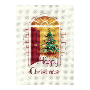 Bothy Threads NXXeb`hJLbg uChristmas Card - Warm Welcomev CDX34 (EH[EFJ) {V[XbY yCO/[40`80xz