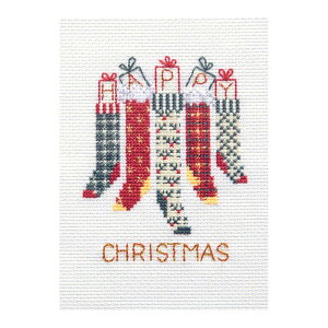 Bothy Threads NXXeb`hJLbg uChristmas Card - Christmas Stockingsv CDX40 (NX}X̌C) {V[XbY yCO/[40`80xz
