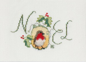 Bothy Threads NXXeb`hJLbg uChristmas Card - Noel Robinv CDX53 (R}h̃mG) {V[XbY yCO/[40`80xz