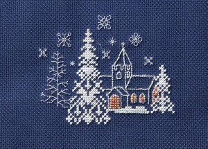 Bothy Threads NXXeb`hJLbg uChristmas Card - Let it Snowv CDX57 (bgCbgXm[) {V[XbY yCO/[40`80xz