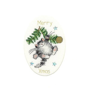Bothy Threads NXXeb`hJLbg "Christmas Card - Swing Into Xmas" XMAS40 {V[XbY yCO/[40`80xz