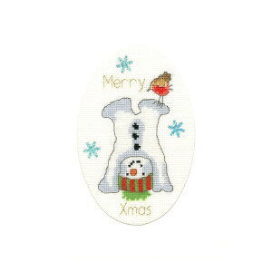 Bothy Threads NXXeb`hJLbg "Christmas Card - Frosty Fun" XMAS37 {V[XbY yCO/[40`80xz