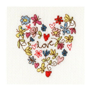 Bothy Threads NXXeb`hJLbg uGreeting Card - Sweet Heartv XGC1 (O[eBOJ[h/XEB[gn[g) {V[XbY yCO/[40`80xz