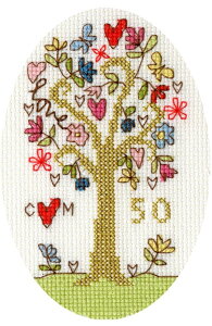 Bothy Threads NXXeb`hJLbg uGreeting Card - Golden Celebrationv XGC4 (O[eBOJ[h/) {V[XbY yCO/[40`80xz