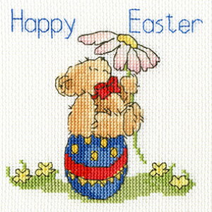 Bothy Threads NXXeb`hJLbg uGreeting Card - Easter Teddyv XGC20 (O[eBOJ[h/C[X^[efB) {V[XbY yCO/[40`80xz