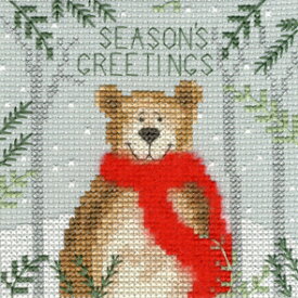 Bothy Threads クロスステッチ刺繍キット 「Christmas Card - Xmas Bear」 XMAS9 (クマ) ボシースレッズ 【海外取り寄せ/納期40〜80日程度】