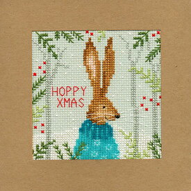 Bothy Threads クロスステッチ刺繍キット 「Christmas Card - Xmas Hare」 XMAS10 (野ウサギ) ボシースレッズ 【海外取り寄せ/納期40〜80日程度】