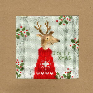 Bothy Threads NXXeb`hJLbg uChristmas Card - Xmas Deerv XMAS12 () {V[XbY yCO/[40`80xz