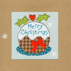 Bothy Threads NXXeb`hJLbg uChristmas Card - Snowy Pudv XMAS16 (̃vfBO) {V[XbY yCO/[40`80xz