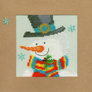 Bothy Threads NXXeb`hJLbg uChristmas Card - Snowy Manv XMAS17 (Xm[}) {V[XbY yCO/[40`80xz
