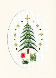 Bothy Threads NXXeb`hJLbg uChristmas Card - All Wrapped Upv XMAS28 {V[XbY yCO/[40`80xz