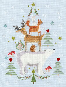 Bothy Threads �N���X�X�e�b�`�h�J�L�b�g �uSnowy Stack�v XX16 (�N���X�}�X Christmas Xmas) �{�V�[�X���b�Y �y�C�O����/�[��40�`80�����x�z