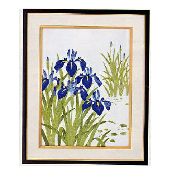 楽天市場】東京文化刺繍キット BSK-055 「八ツ橋」(3号) 菖蒲 杜若 