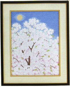 東京文化刺繍キット BSK-034 「おぼろ月夜」(3号) 桜