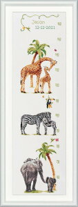 DUTCH STITCH BROTHERS NXXeb`hJLbg DSB002A "Growth Chart Safari" (Tt@̐gv/z:ȃAC[_) yCO/[40`80xz