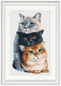 DUTCH STITCH BROTHERS NXXeb`hJLbg DSB012A "Three Cats" (OC̔L/z:ȃAC[_) yCO/[40`80xz