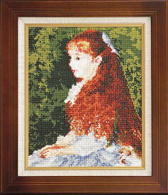 Olympusクロスステッチ刺繍キット880「イレーヌ・カーン・ダンヴェール嬢」(ルノワール作) オリムパス