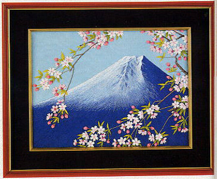 楽天市場】東京文化刺繍キット BSK-180 「富士と桜」(3号) 富士山 世界 