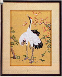 東京文化刺繍キット BSK-160 「鶴と松竹梅」(3号)
