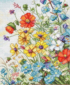 LETISTITCH �N���X�X�e�b�`�h�J�L�b�g L8091 Wildflowers (��̉�) �y�C�O����/�[��45�`90�����x�z