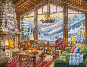 LETISTITCH �N���X�X�e�b�`�h�J�L�b�g L9922 Winter Lodge (�~�̃��b�W) �y�C�O����/�[��45�`90�����x�z