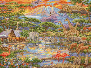 LETISTITCH �N���X�X�e�b�`�h�J�L�b�g L9941 Wild Africa (���C���h�E�A�t���J) �y�C�O����/�[��45�`90�����x�z