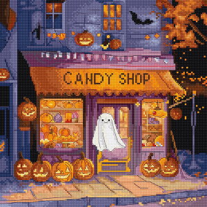 LETISTITCH �N���X�X�e�b�`�h�J�L�b�g L9950 Pumpkin Lane (�n���E�B��) �y�C�O����/�[��45�`90�����x�z