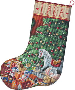 LETISTITCH NXXeb`hJLbg L8010 "Cozy Christmas Stocking" (R[W[NX}X\bNX) yCO/[45`90xz