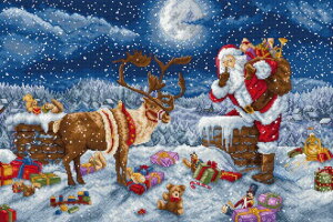 LETISTITCH �N���X�X�e�b�`�h�J�L�b�g L9958 Silent Night Gift (�T�C�����g�E�i�C�g�E�M�t�g �N���X�}�X) �y�C�O����/�[��45�`90�����x�z
