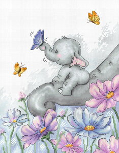 Luca-S NXXeb`hJLbg B1183 "Elephant with Butterfly" (]Eƃ`E) yCO/[40`80xz