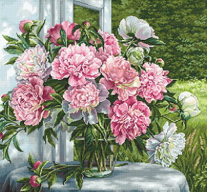 Luca-S NXXeb`hJLbg B594 "Peonies by the window" (ӂ̉O) yCO/[40`80xz [JX