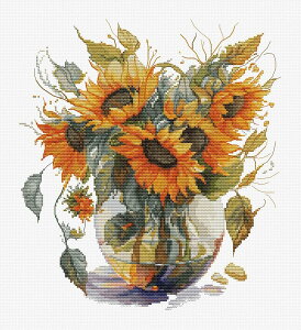 Luca-S NXXeb`hJLbg B7025 "Vase with Sunflower" (q}̉ԕr) yCO/[40`80xz