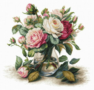 Luca-S NXXeb`hJLbg B7026 "Vase with Roses" (ỏԕr) yCO/[40`80xz