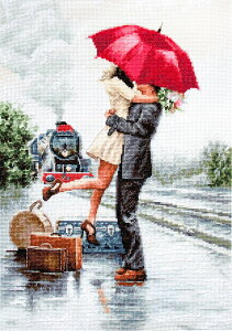 Luca-S NXXeb`hJLbg B2369 "Couple on train station" (w̃Jbv) yCO/[40`80xz [JX