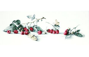 Luca-S NXXeb`hJLbg B2253 "Raspberries with Butterfly" (Yx[ƒ) yCO/[40`80xz [JX