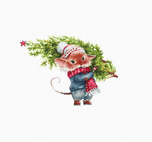 Luca-S NXXeb`hJLbg B1169 "Mouse with fir tree" (NX}X̃lY~) yCO/[40`80xz [JX