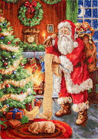 Luca-S クロスステッチ刺繍キット B578 "Santa Claus" (サンタクロース/クリスマス) 【海外取り寄せ/納期40〜80日程度】 ルーカス