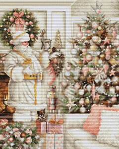 Luca-S NXXeb`hJLbg BU5019 "Santa With Christmas Tree " (T^N[XƃNX}Xc[) yCO/[40`80xz