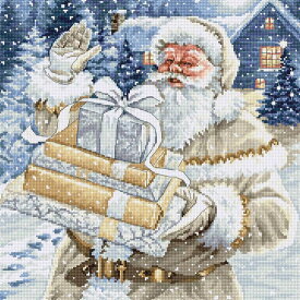 Luca-S クロスステッチ刺繍キット BU5034 "Santa and Pressies" (サンタクロースとプレゼント) 【海外取り寄せ/納期40～80日程度】
