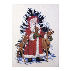 OOE クロスステッチ刺繍キット 58227 / 58228 クリスマス サンタクロースとトナカイ デンマークの刺しゅうメーカー「オーレンシュレーガー(O. Oehlenschl&auml;gers Eftf. / Oehlenschlager)」製ししゅうキット Christmas Santa Claus Reindeer X'mas