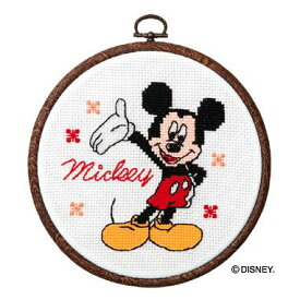 Olympusクロスステッチ刺繍キット7319「ミッキーマウス」 おしゃれフープ ディズニー MICKEY MOUSE (c)Disney オリムパス