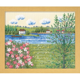 Olympusクロスステッチ刺繍キット 7362「セーヌ川の春」 (フランス) オリムパス