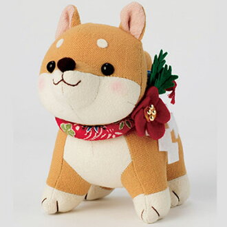 Olympus patchwork kit PA-755 "fortune invitation dog" (茶柴) (stuffed toy) 2018 (Heisei 30) Year of the Dog Japanese midget Shiba