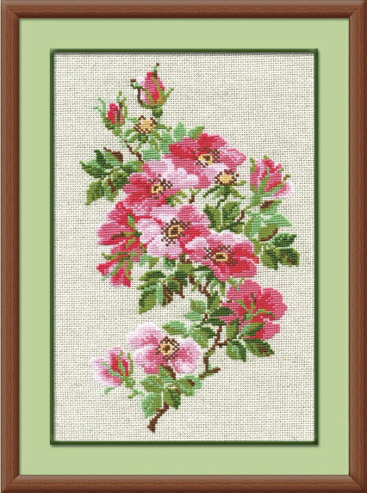 楽天市場】RIOLISクロスステッチ刺繍キット No.809 「May Wild Roses 