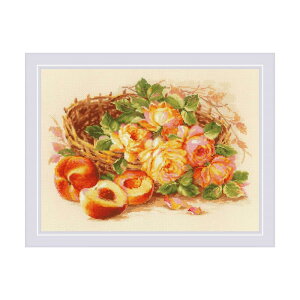 RIOLIS�N���X�X�e�b�`�h�J�L�b�g No.1827 �uJuicy Peach�v (�W���[�V�[�s�[�`) �y�C�O����/�[��30�`60�����x�z ��