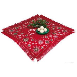 RIOLIS�N���X�X�e�b�`�h�J�L�b�g No.2252 Winter Patterns Table Topper (�~�̃e�[�u���N���X) �y�C�O����/�[��30�`60�����x�z