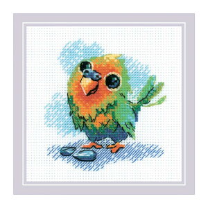 RIOLIS�N���X�X�e�b�`�h�J�L�b�g No.2284 Little Parrot (�������I�E��) �y�C�O����/�[��30�`60�����x�z